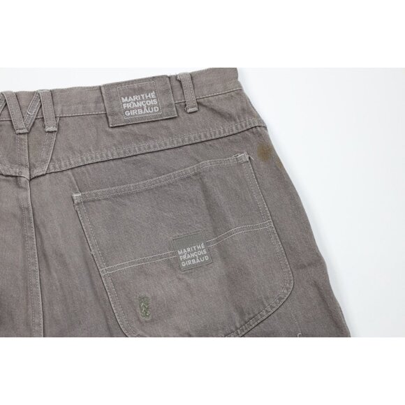 Vintage 90s Marithe Francois Girbaud Mens 40x26 Distressed Baggy Denim Jeans - Picture 15 of 16